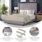 Flash Furniture Gray Velvet Full Platform Bed with Headboard YK-1079-GY-F-GG - alternate 7